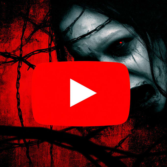 design youtube scary horror thumbnails