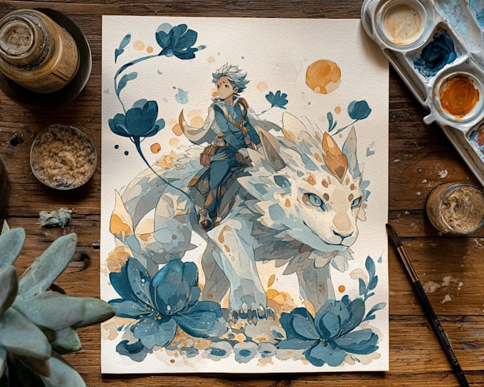 paint you in watercolour style