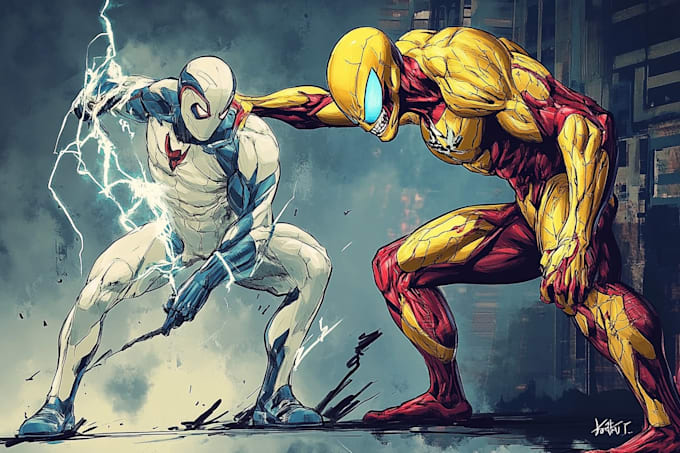 superhero character for comics