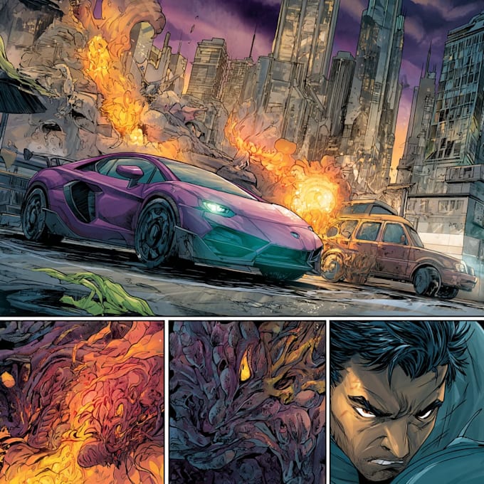 do comic book illustration, comic graphic novel