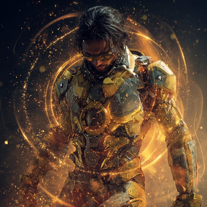 create your fantasy science fiction superhero character