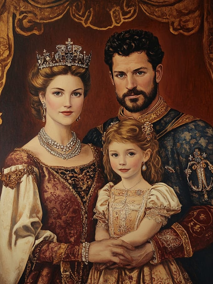 paint custom couple portrait