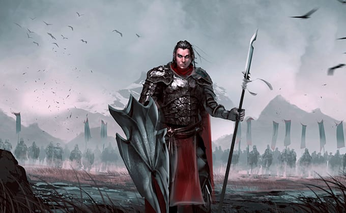 create a fantasy concept art