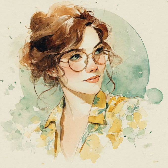 draw outstanding watercolor portrait