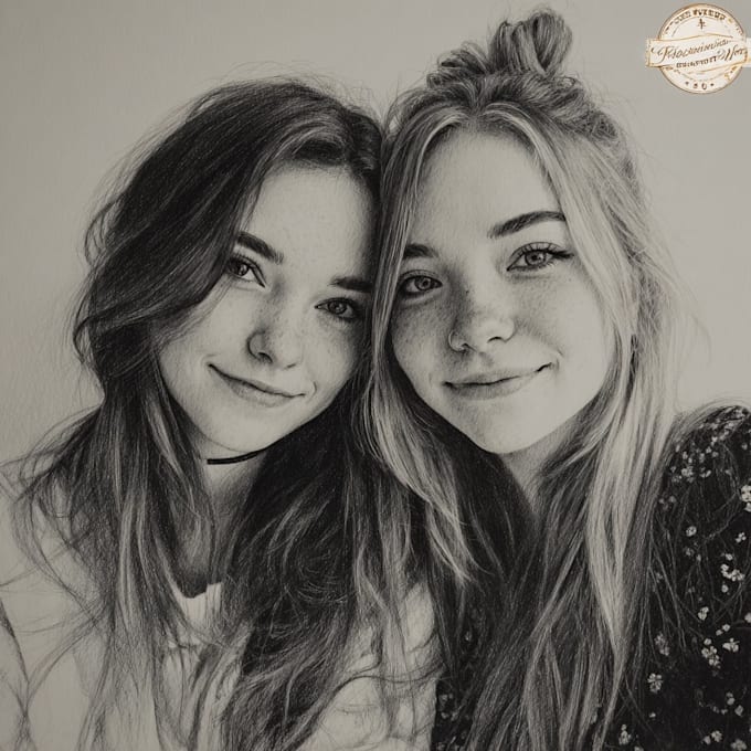 make a stunning friendship portrait in my style