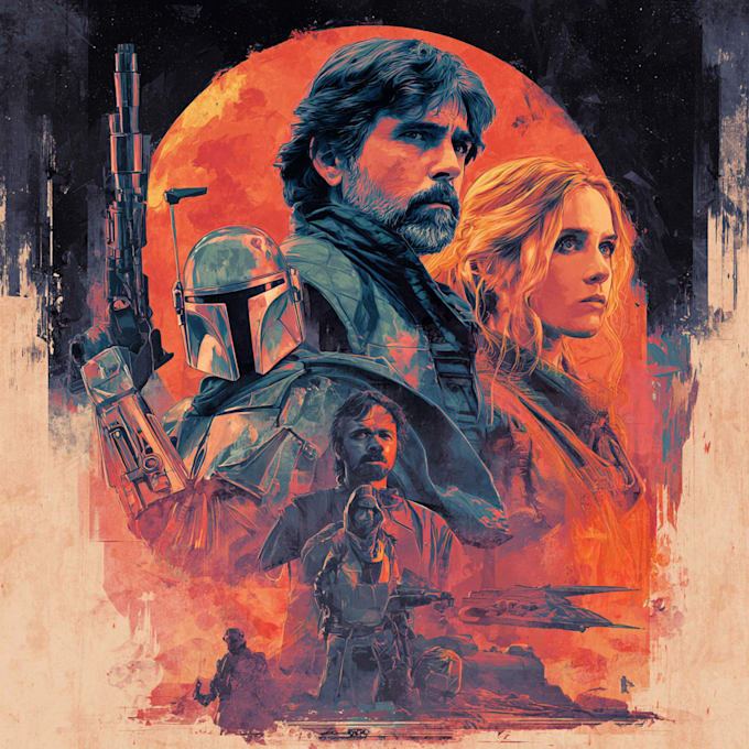 draw a star wars custom illustration or fan art