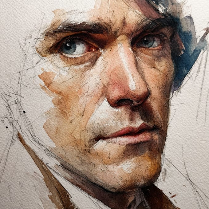 create a watercolor portrait