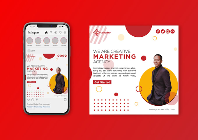 design creative social media posts