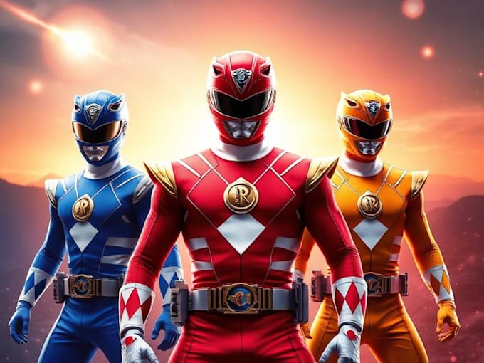 Create amazing power rangers design and super hero by Greenwood83 | Fiverr