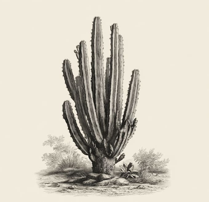 create vintage botanical, mystic illustration for you
