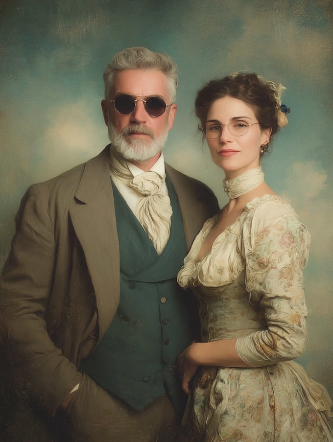 do couple portrait illustration
