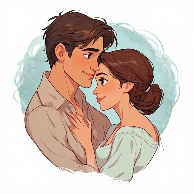 create professional caricatures for couples or wedding gift