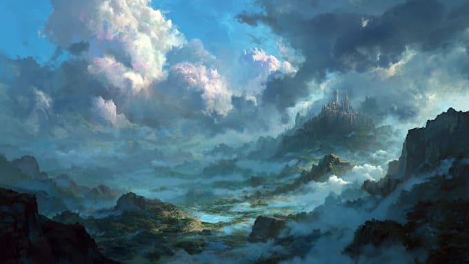 design amazing fantasy landscape