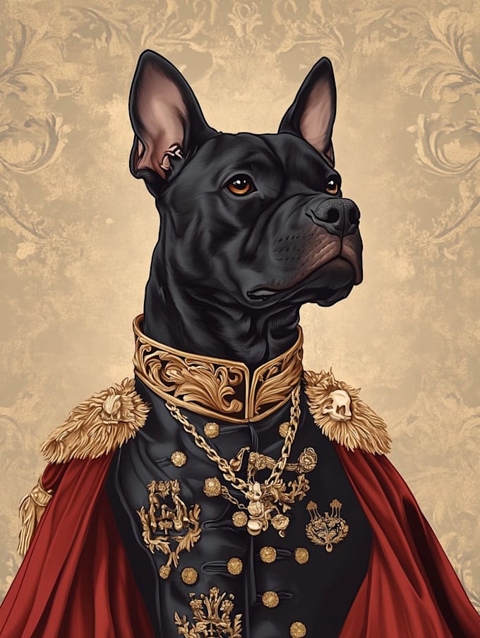 create a custom pet portrait