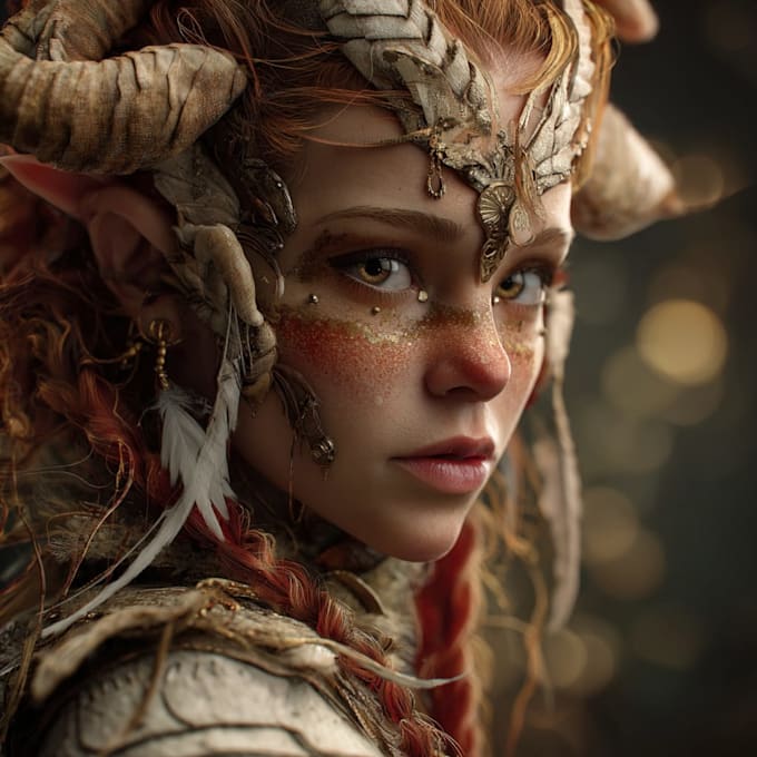paint a realistic or fantasy portrait