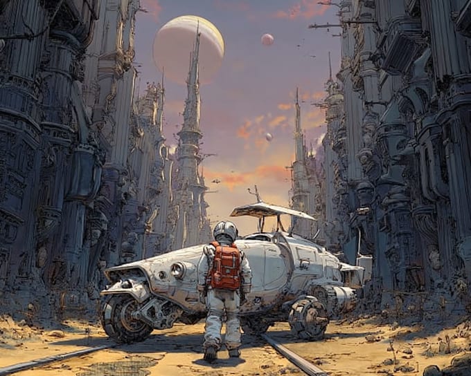 Design futuristic scifi concept art for movies and games by Brianline ...