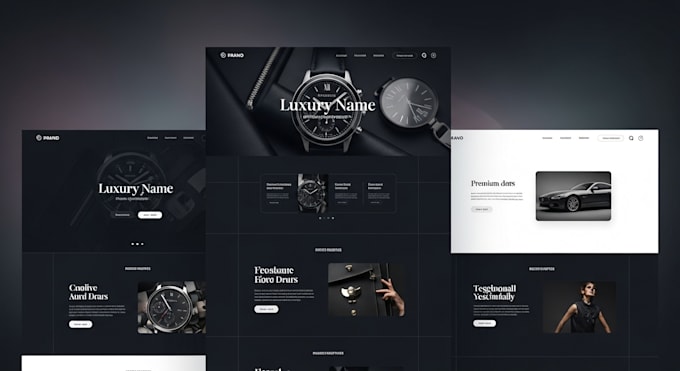 design a premium luxury website with smooth animations and modern UI