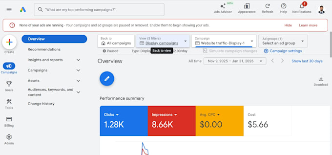 setup google ads remarketing retargeting display ads campaign