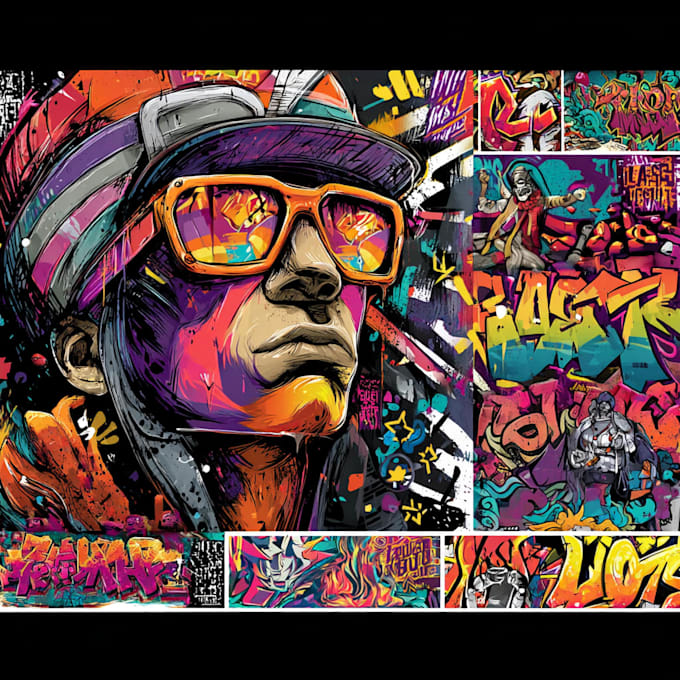 create custom graffiti art designs murals and wall arts