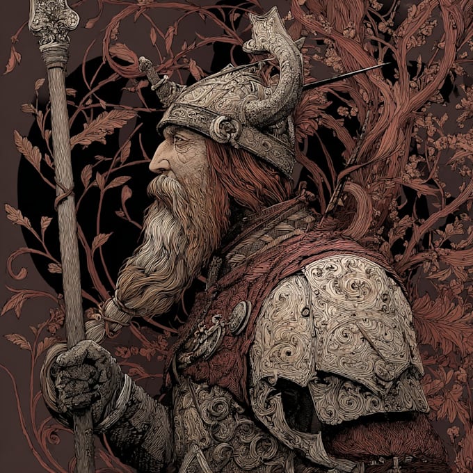 make a medieval woodcut style illustration