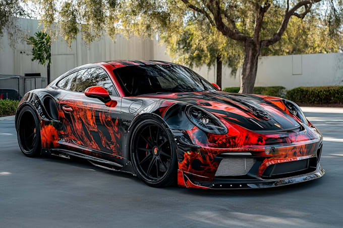 creative custom car wrap, van wrap, truck wrap, trailer wrap