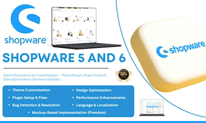german shopware 6 developer for themes and plugins, customize and fix shopware