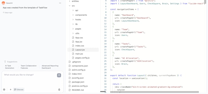build your base44 app