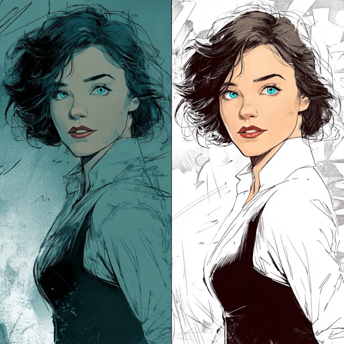 create ai comic book, illustrations any style