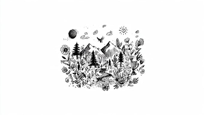 design a custom hand drawn doodle art icon