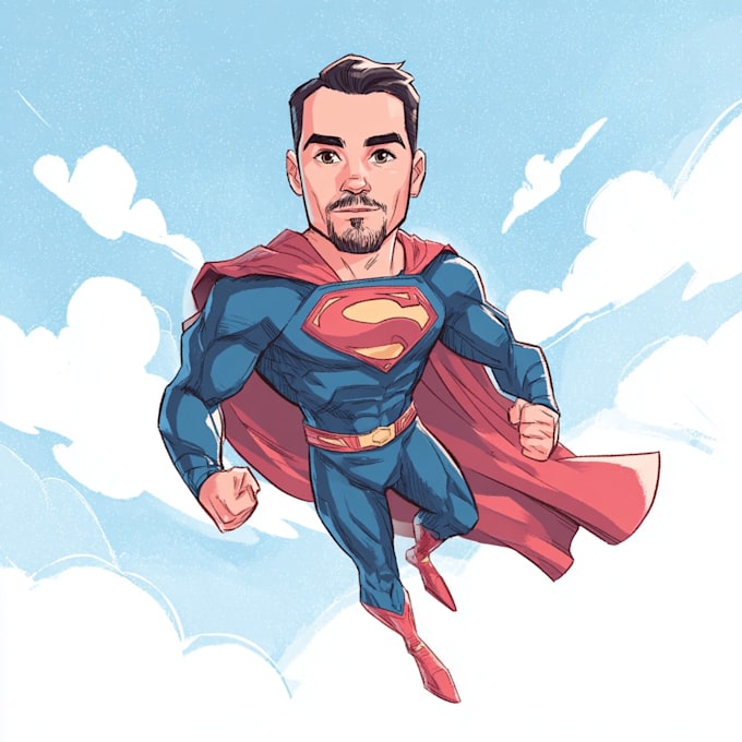 illustrate superhero character art