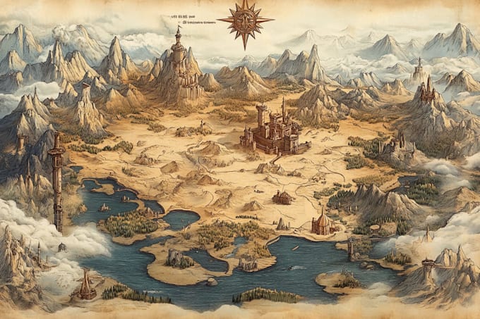 make a fantasy map for fantasy