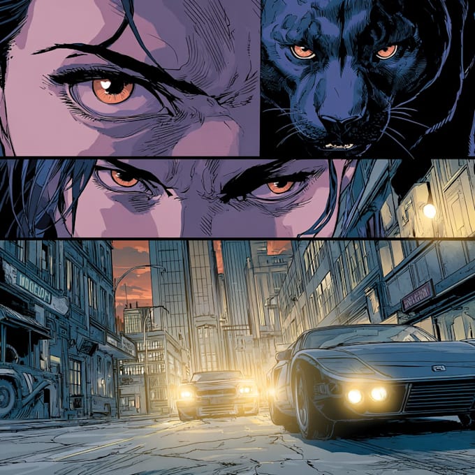 comic book illustration with comic book illustrator