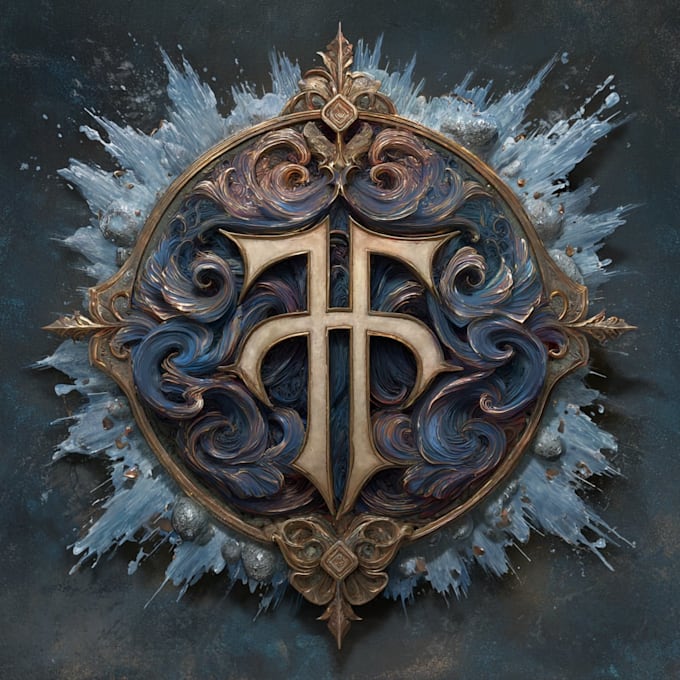 hand paint fantasy logo