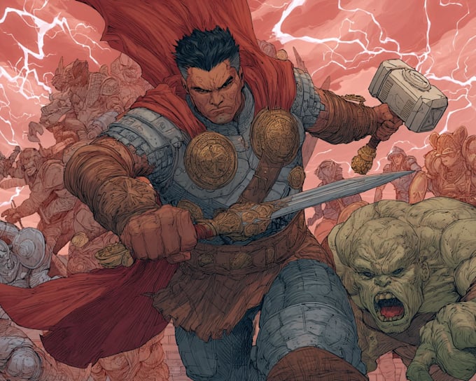 create comic book art