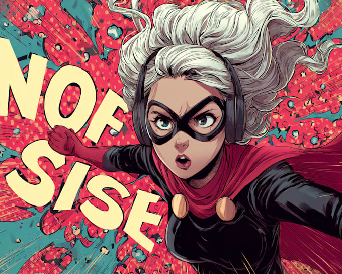illustrate superhero comic panels and pages