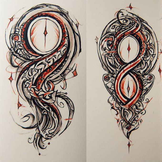 draw for you a custom tribal tattoo design