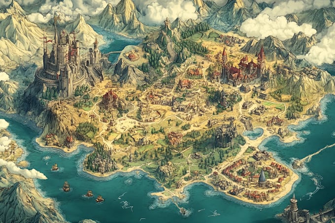 create your fantasy map, worldmap, battlemap for dnd etc