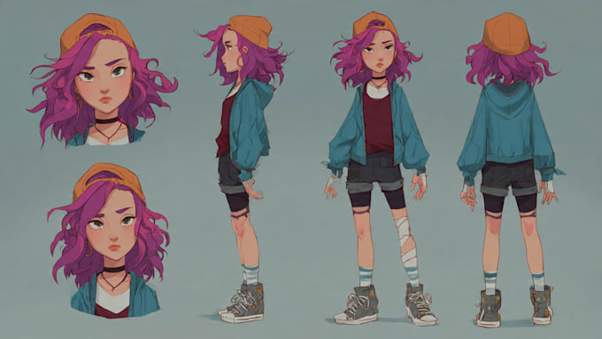 draw 2d character design