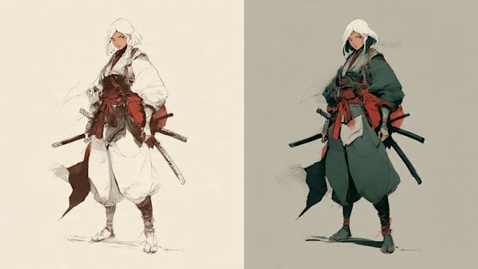 make game art illustrations and concept art artworks