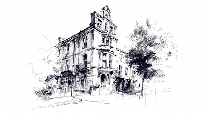 sketch your house or building