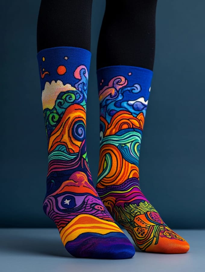 design custom and unique socks design