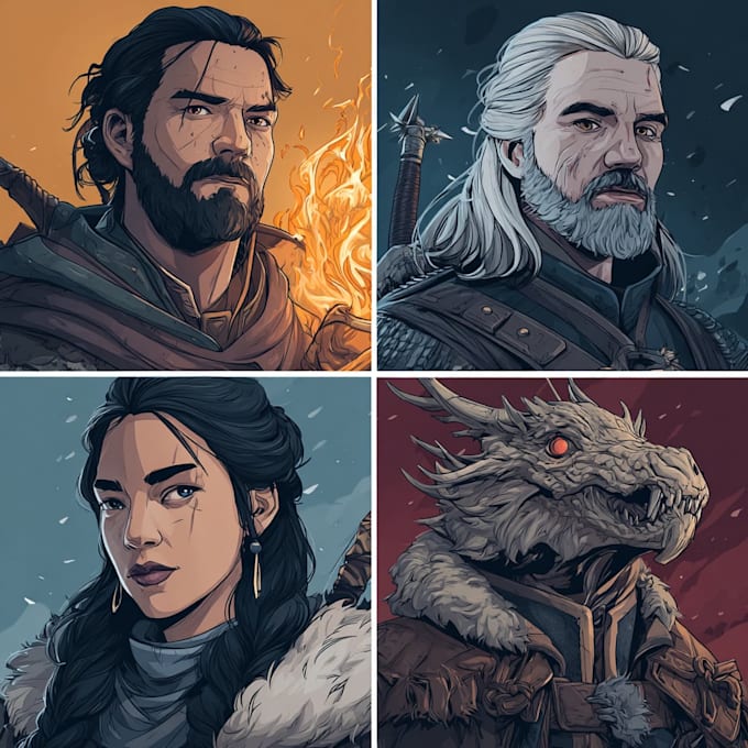 draw your dnd party art or dnd character art