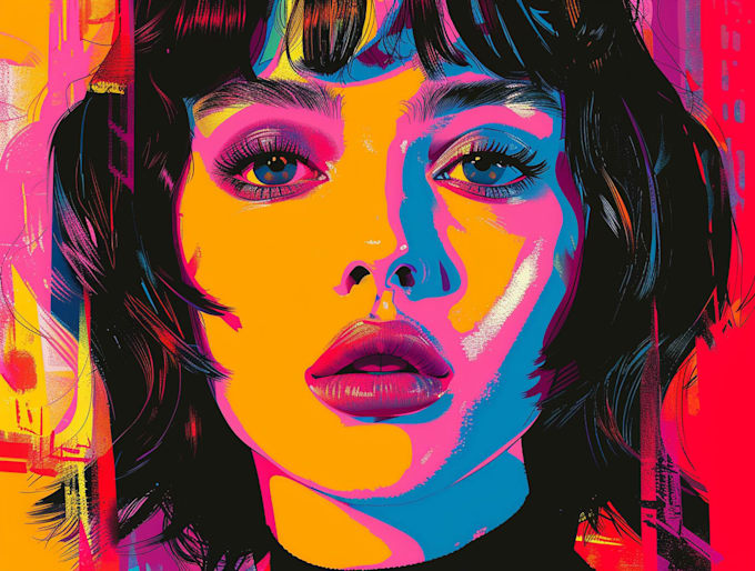 draw comic pop art portrait