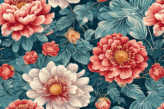 design seamless pattern, textile prints, floral patterns