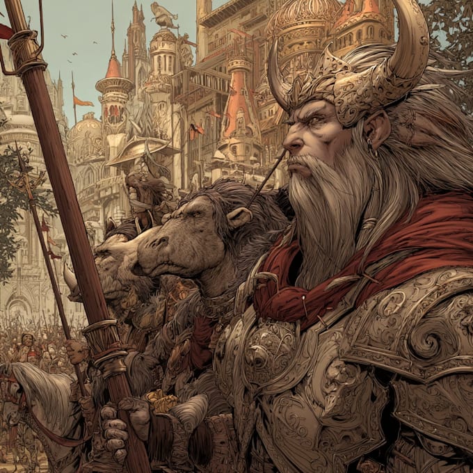 illustrate fantasy comic artworks