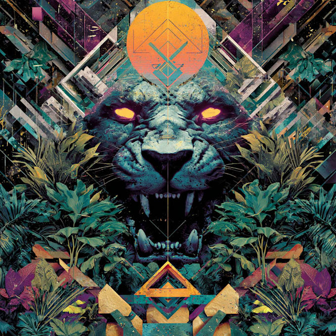make a cover art for you breakcore or jungle track