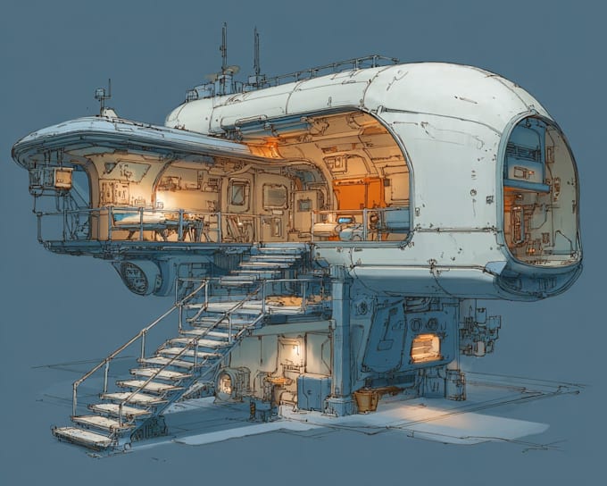 design spaceships and sci fi vehicles