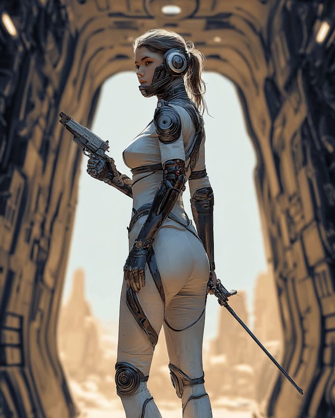draw a realistic character concept art