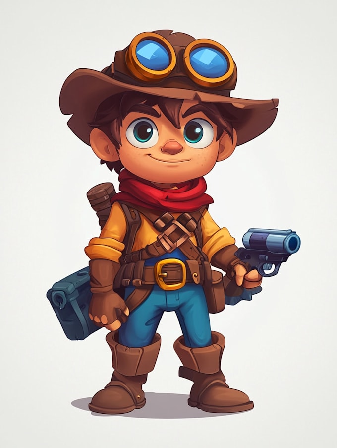 Do a 2d character design and concept art for your game by Devenjolley ...