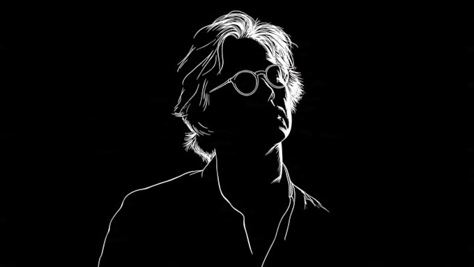 draw your minimalistic portrait in outline